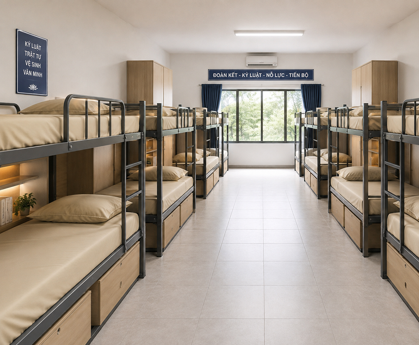 Chăn ga gối cho trường học, ký túc xá